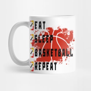 Eat Sleep Basketball Repeat Mug